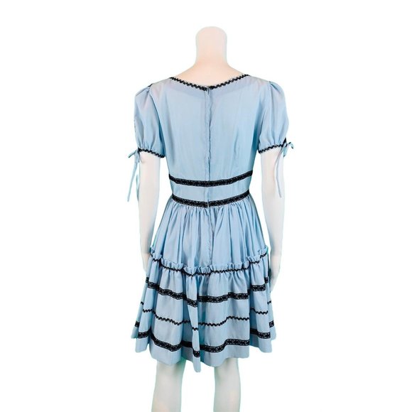 Vintage 1960s Party Square Dance Ric Rac Dress | W 28" - Picture 10 of 10